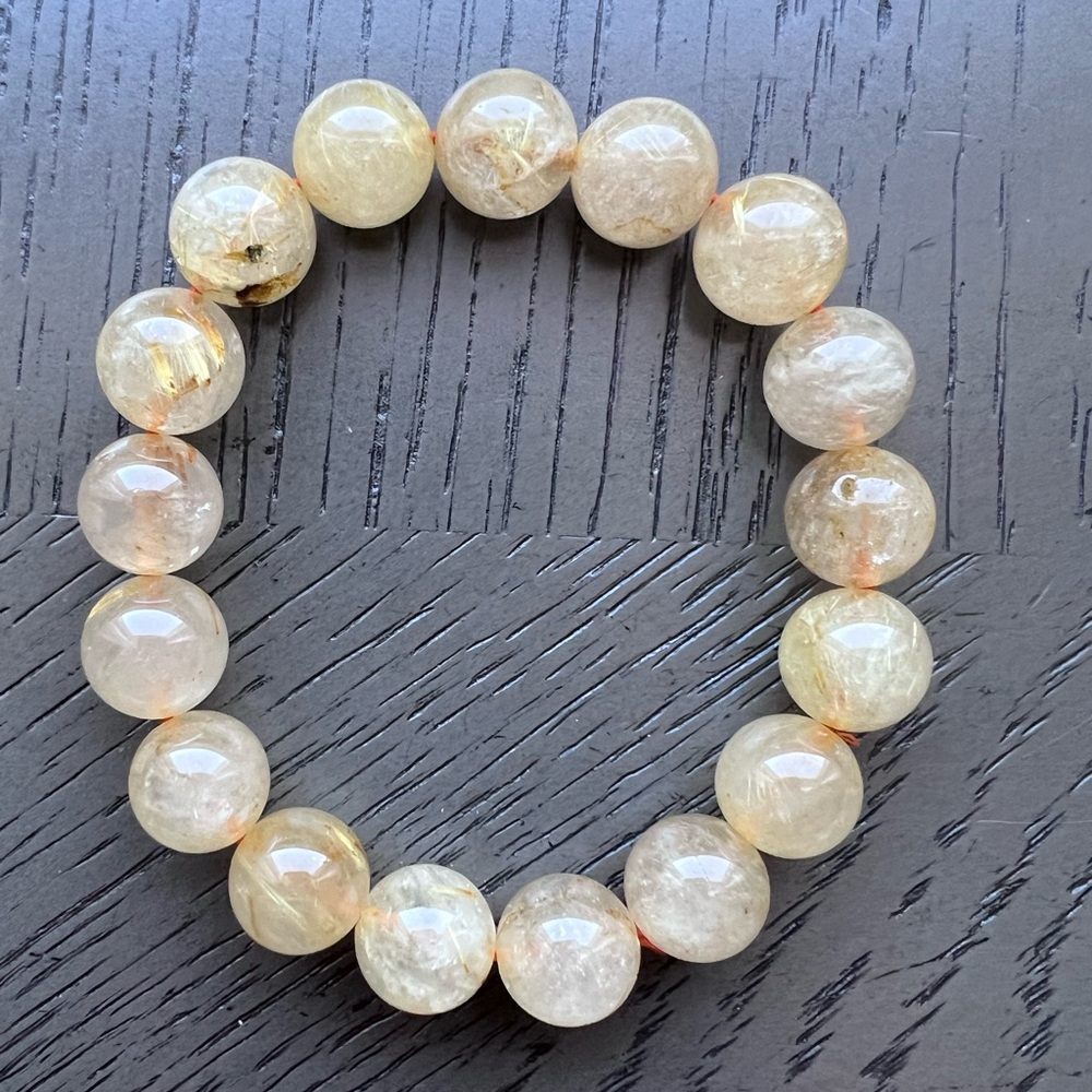 Golden Rutitated quartz bracelet